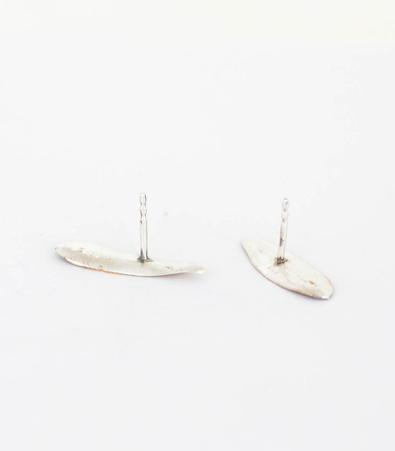 Silber Ohrstecker Olivenblatt