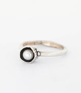 Silber Ring Blütenkelch Gr. 55