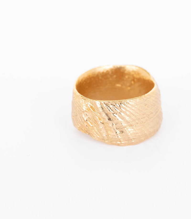 Bronze Ring Muschel Gr.58