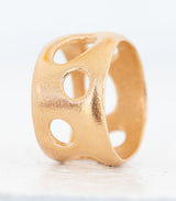 Bronze Ring Lochgestein Gr. 59