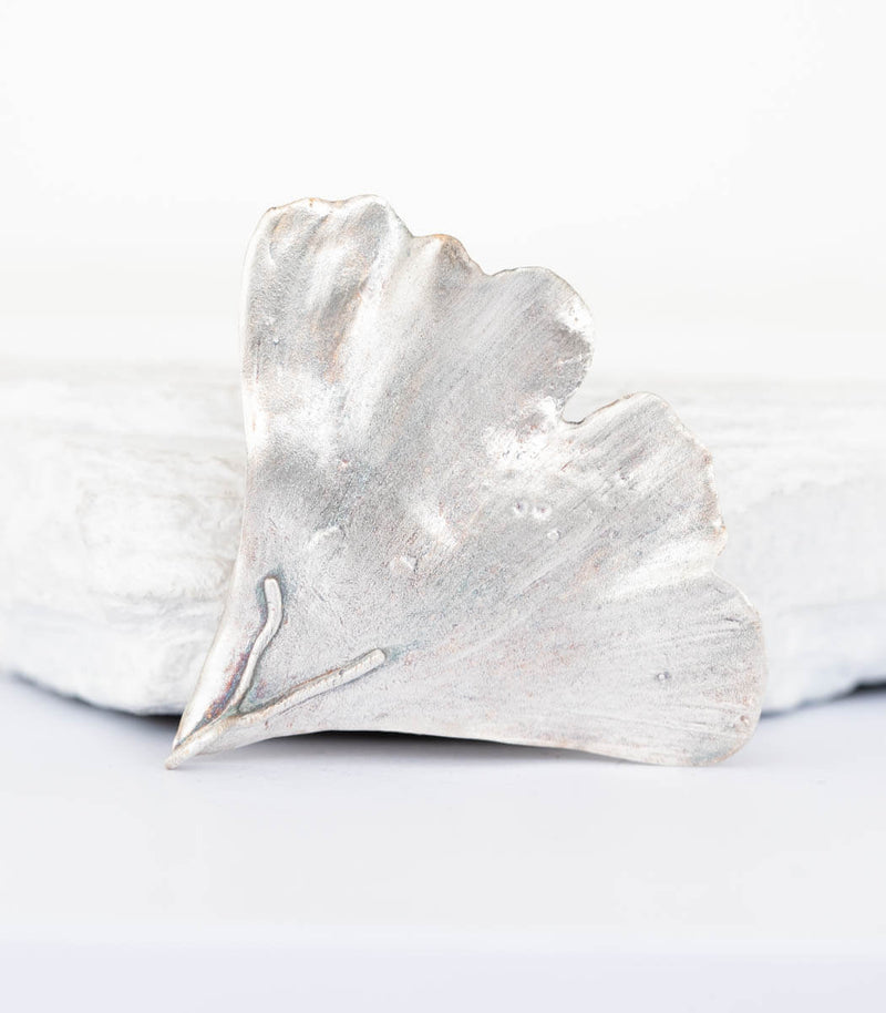 Silber Anhänger Ginkgoblatt