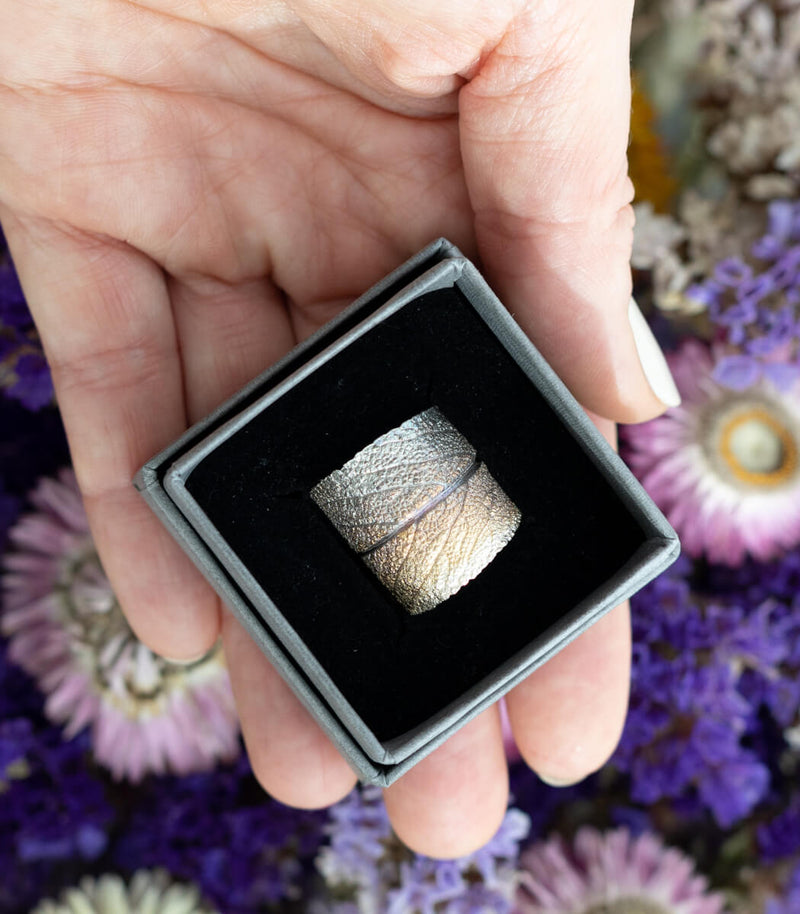 Silber Ring Salbei Gr. 58