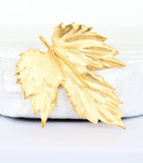 Gold Anhänger Hopfenblatt