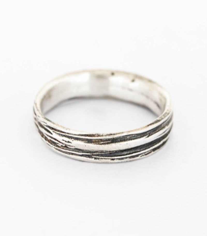 Silber Ring Gras Gr. 54