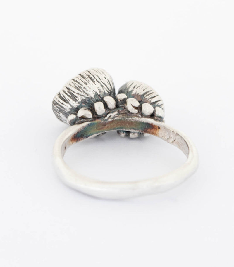 Silber Ring Blütenkelch Gr. 57