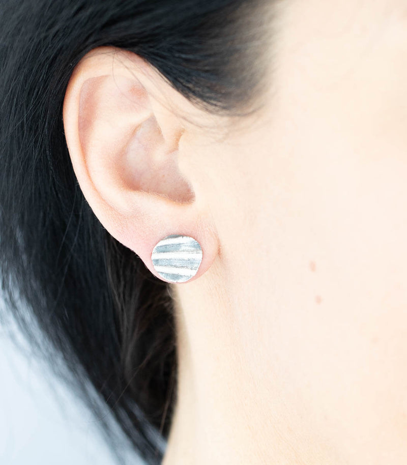Silber Ohrstecker Muschel