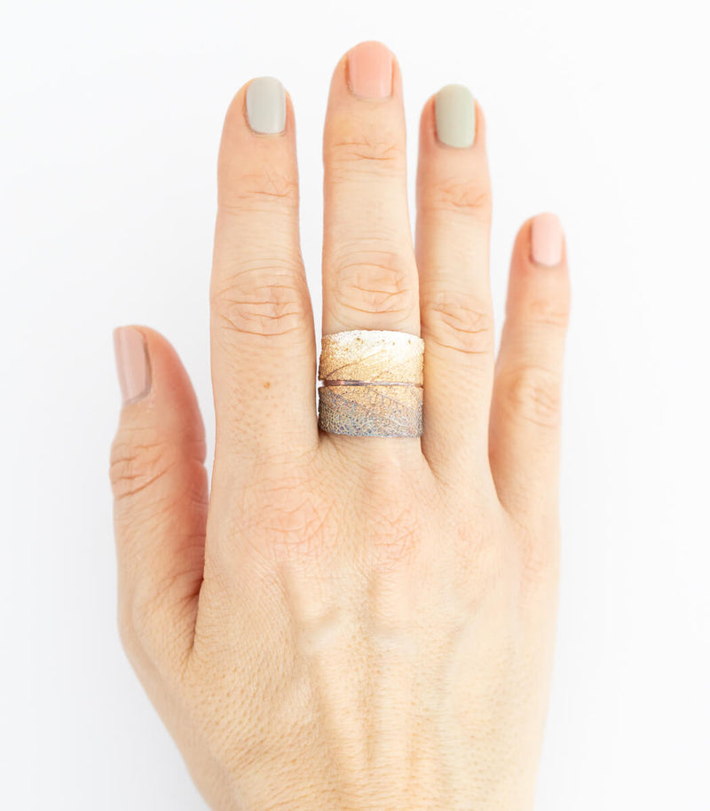 Silber Ring Salbei Gr. 65