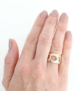 Bronze Ring Lochgestein Gr. 54