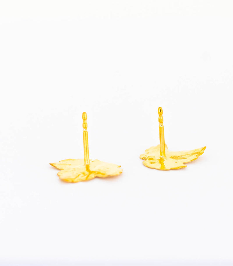 Gold Ohrstecker Ahorn