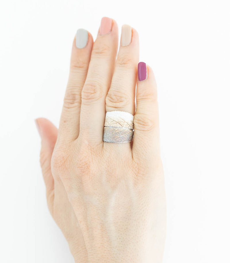 Silber Ring Salbei Gr. 59