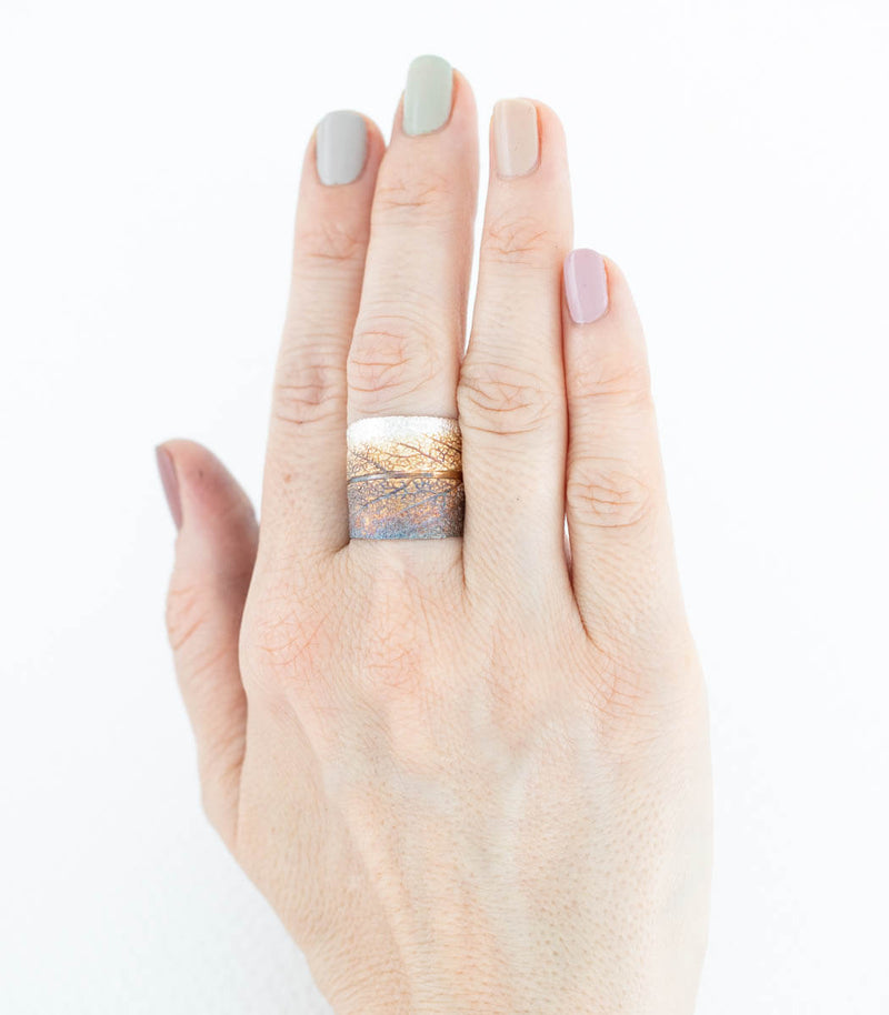 Silber Ring Salbei Gr. 61