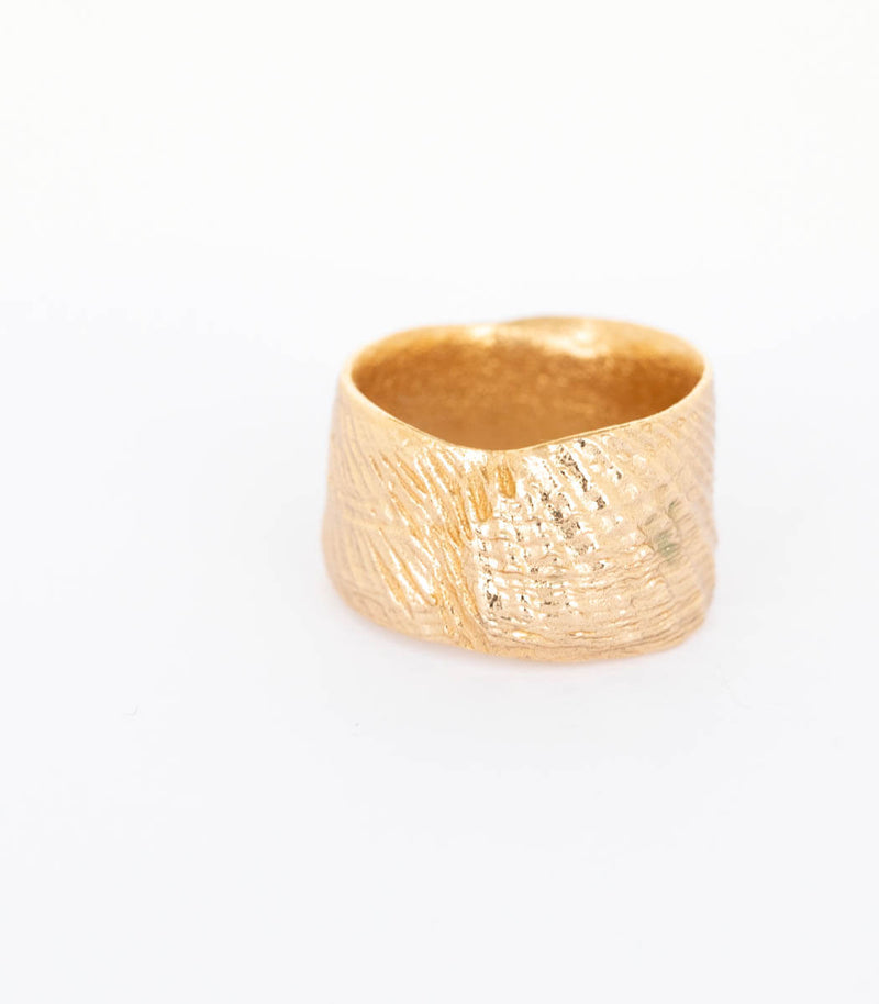 Bronze Ring Muschel Gr.58