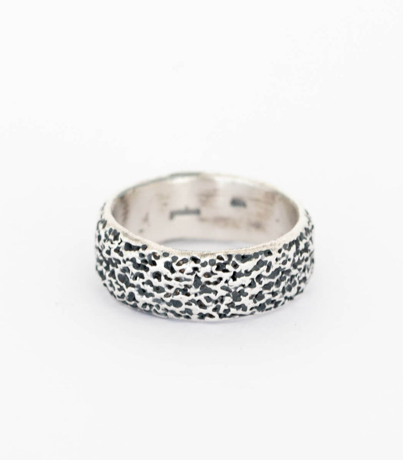 Silber Ring Korallenstruktur Gr. 54