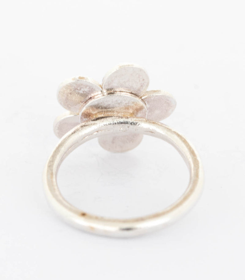 Silber Ring Blume Gr. 54