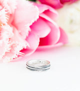 Silber Ring Gras Gr. 57