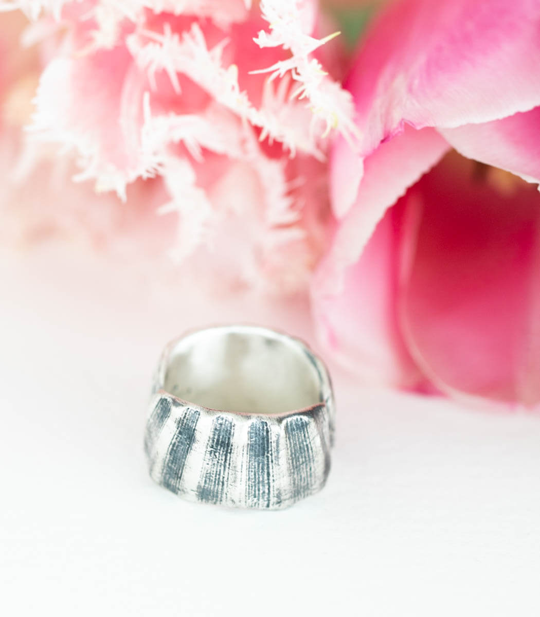 Silber Ring Muschel Gr.61