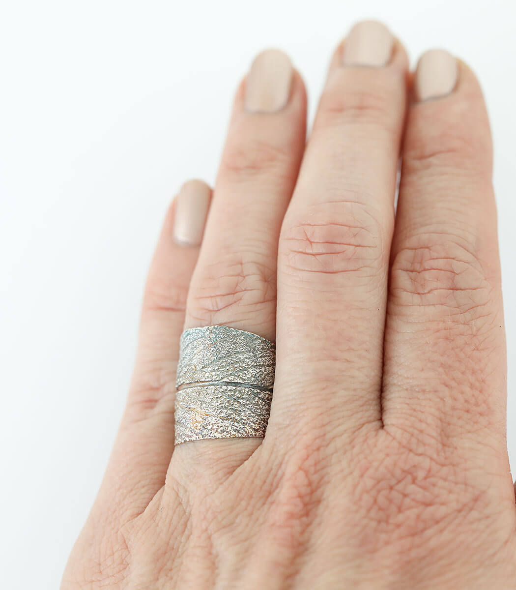 Silver Ring Sage Size 56