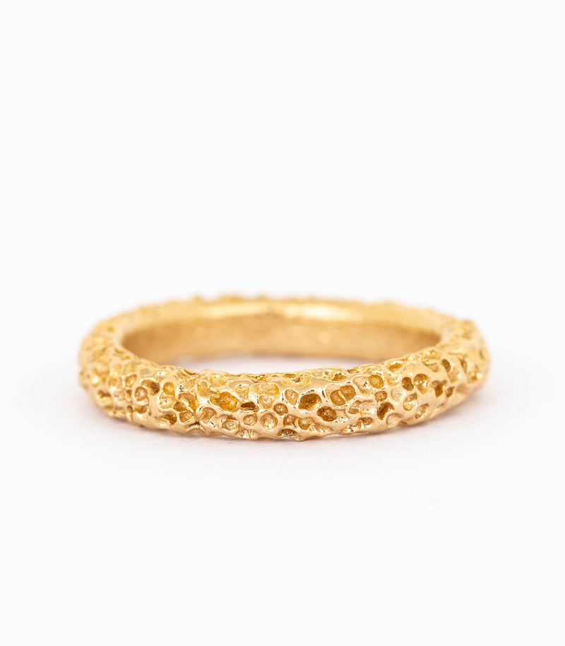 Bronze Ring Korallenstruktur Gr. 54