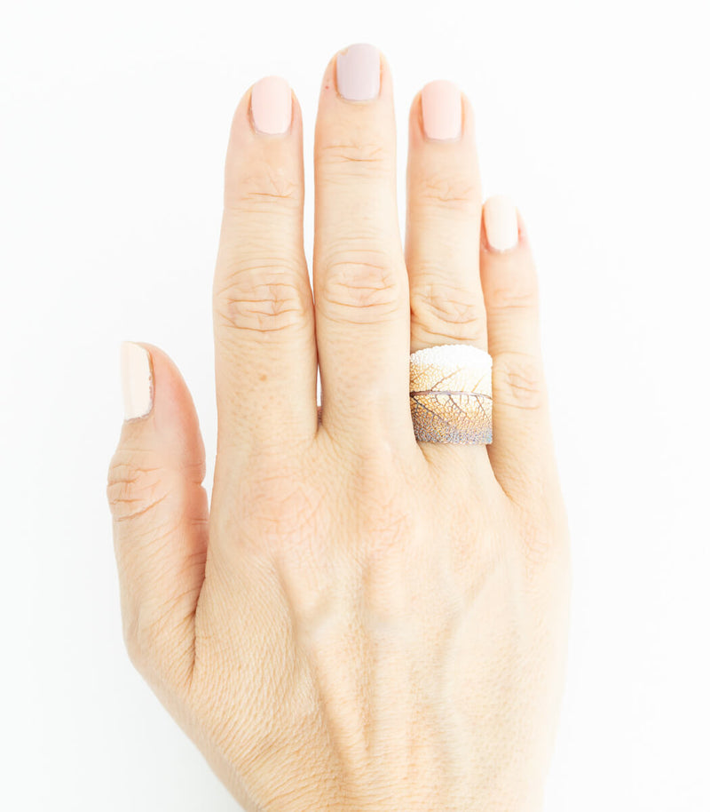 Silber Ring Salbei Gr. 58