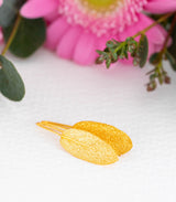 Gold Ohrhänger Salbeiblatt