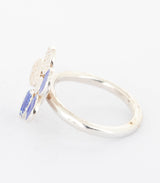 Silber Ring Blume Gr. 54