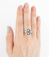 Silber Ring Blütenkelch Gr. 56
