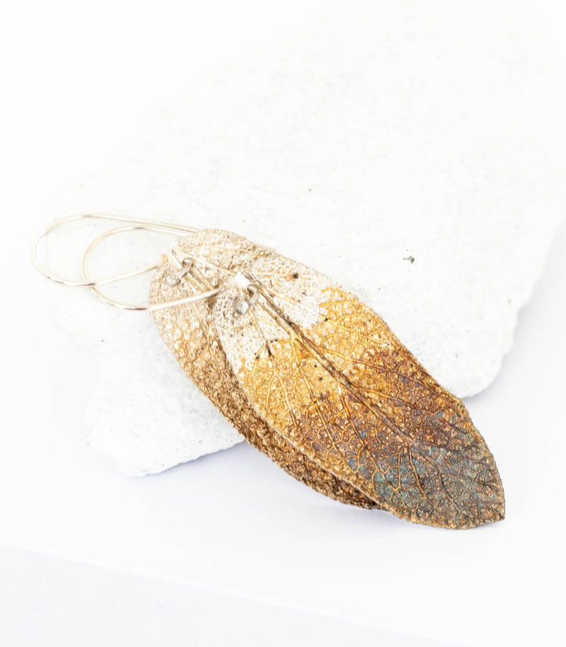 Silber Ohrhänger Salbeiblatt