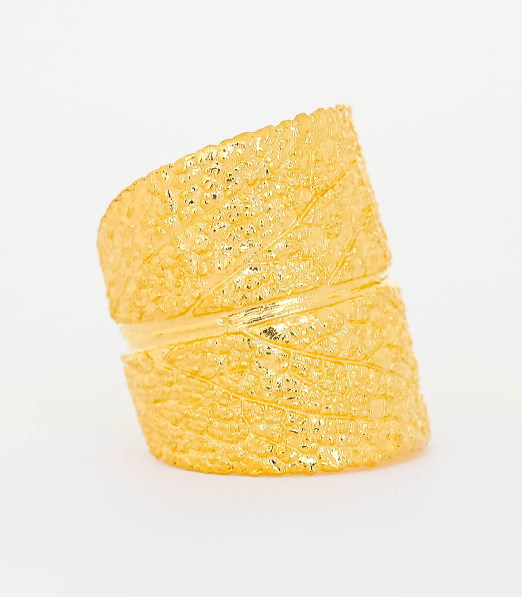 Ring Gold Salbei Gr. 50