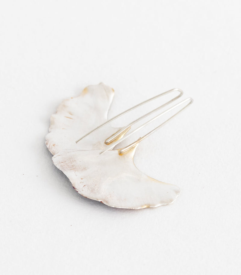 Silber Ohrhänger Ginkgoblatt