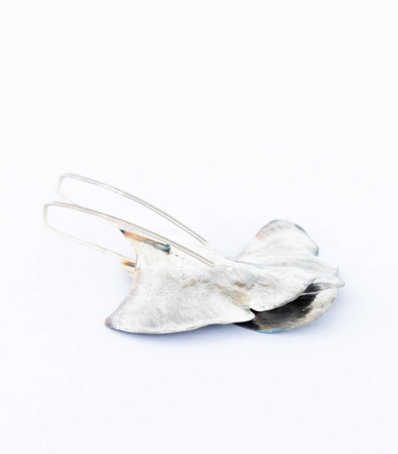 Silber Ohrhänger Ginkgoblatt