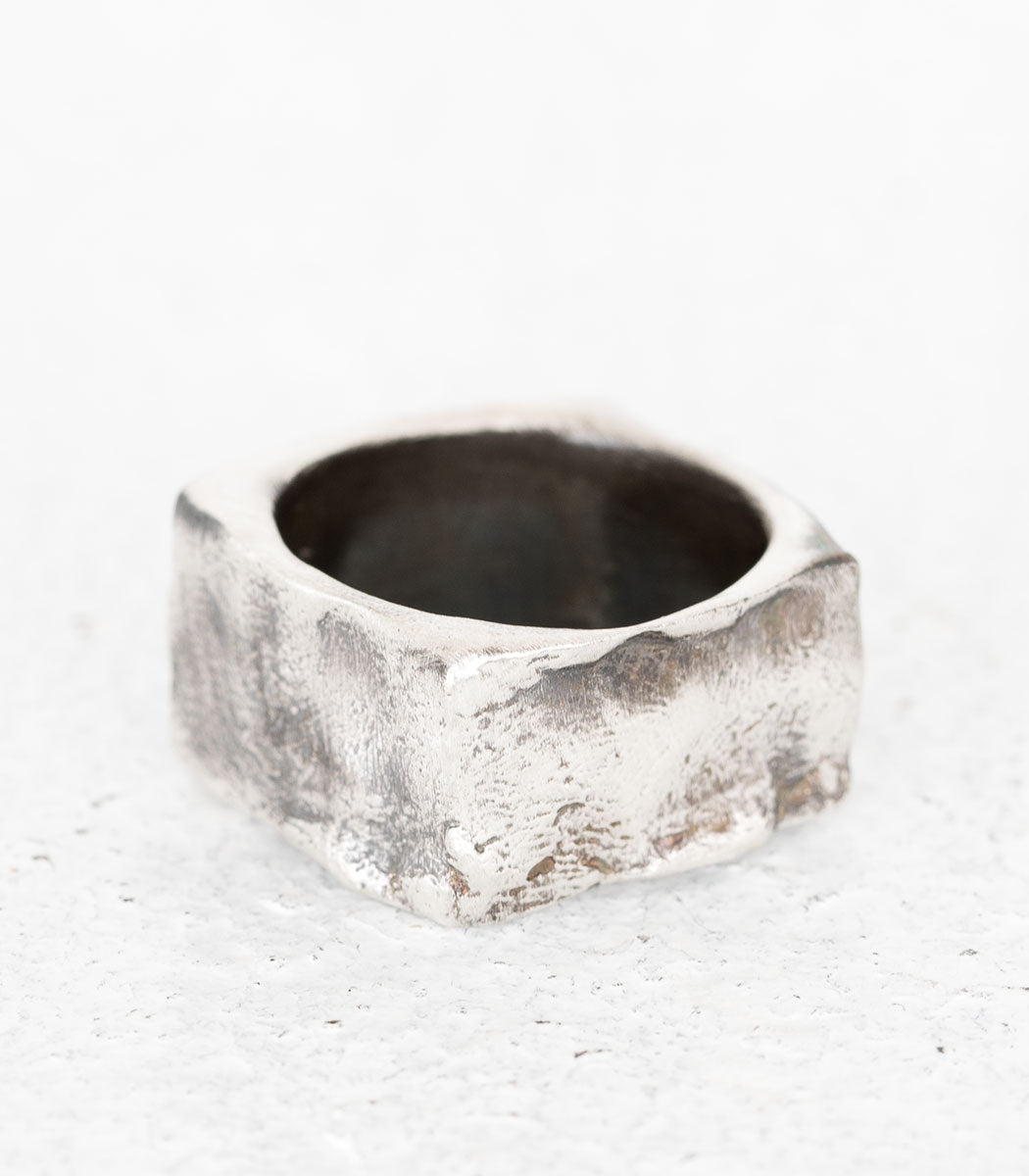 Silber Ring Steinstruktur Gr. 61