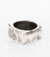 Silber Ring Steinstruktur Gr. 61