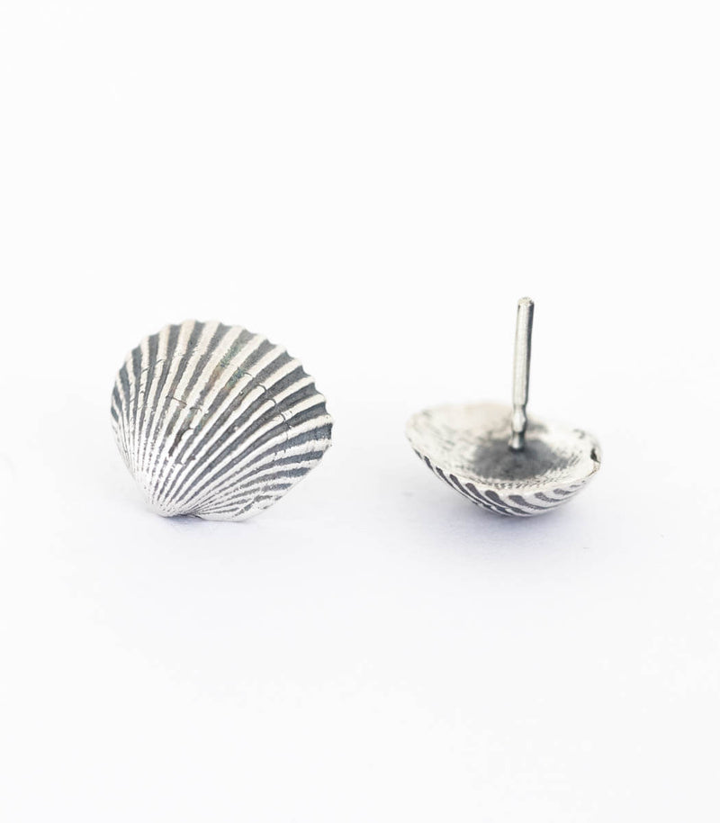 Silber Ohrstecker Muschel