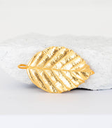 Gold Anhänger Buchenblatt