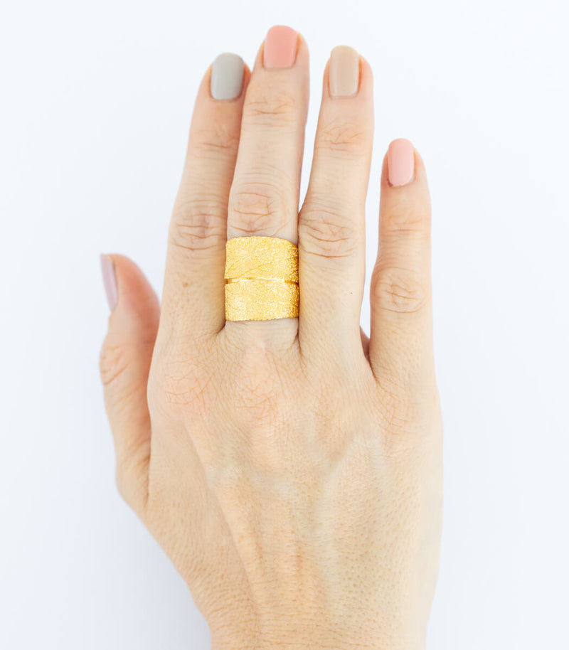 Gold Ring Salbei Gr. 60
