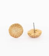 Bronze Ohrstecker Seeigel