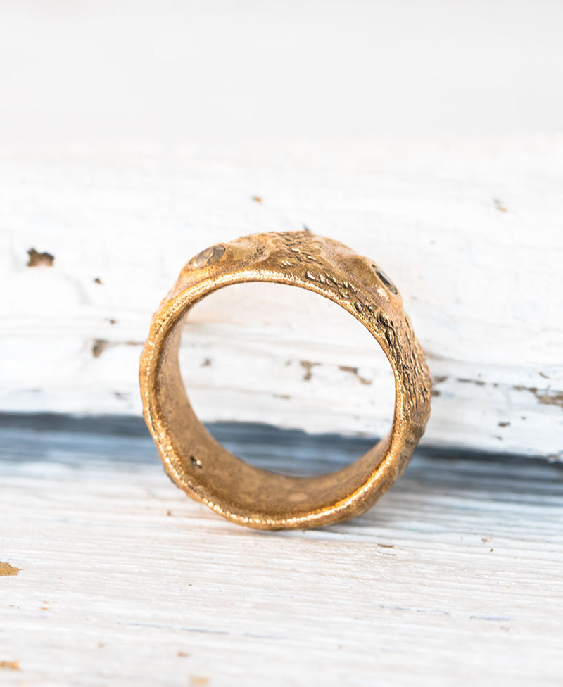 Bronze Ring Seeigel Gr. 56