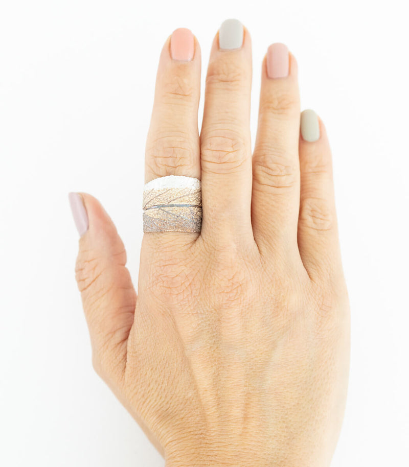 Silber Ring Salbei Gr.65