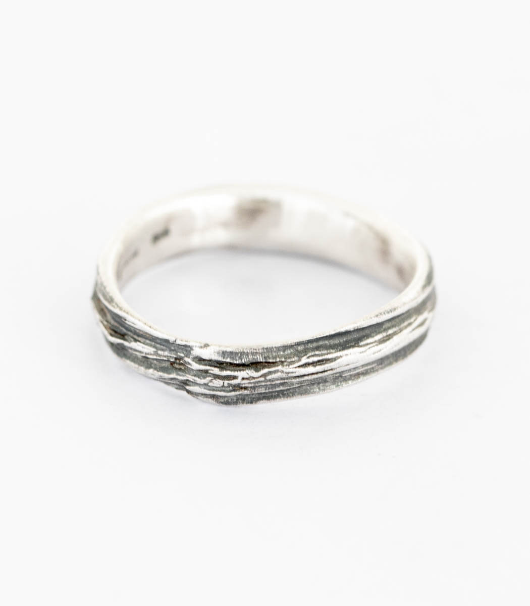 Silber Ring Gras Gr. 51