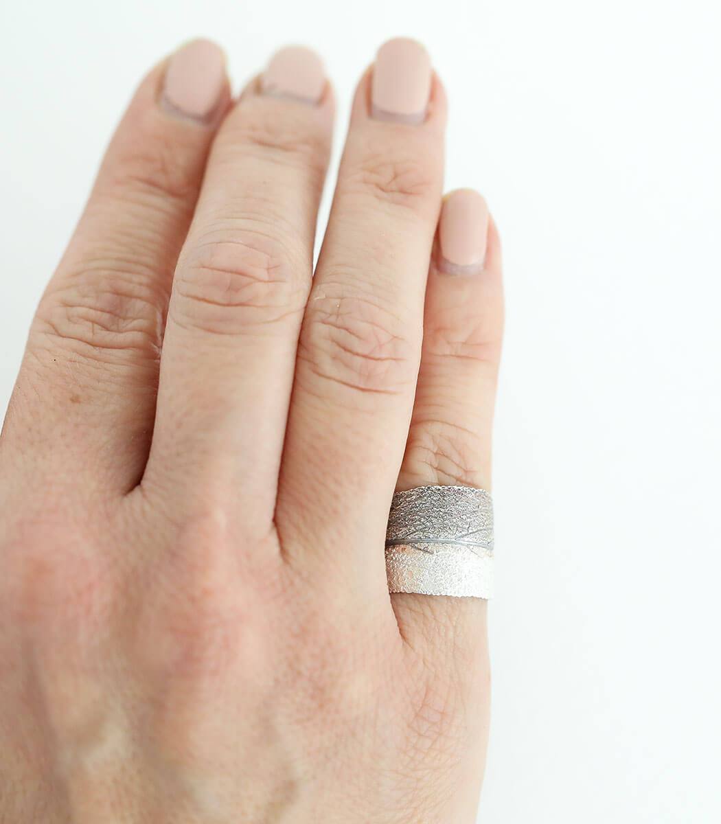 Silber Ring Salbei Gr. 53