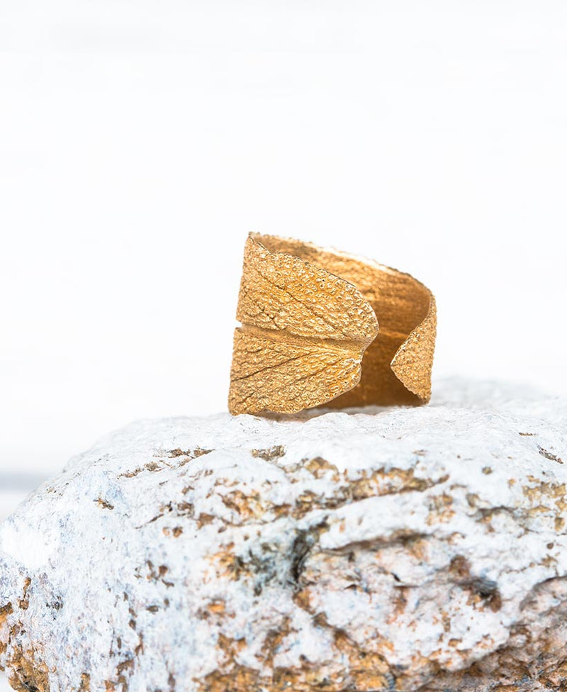Bronze Ring Salbei Gr. 54