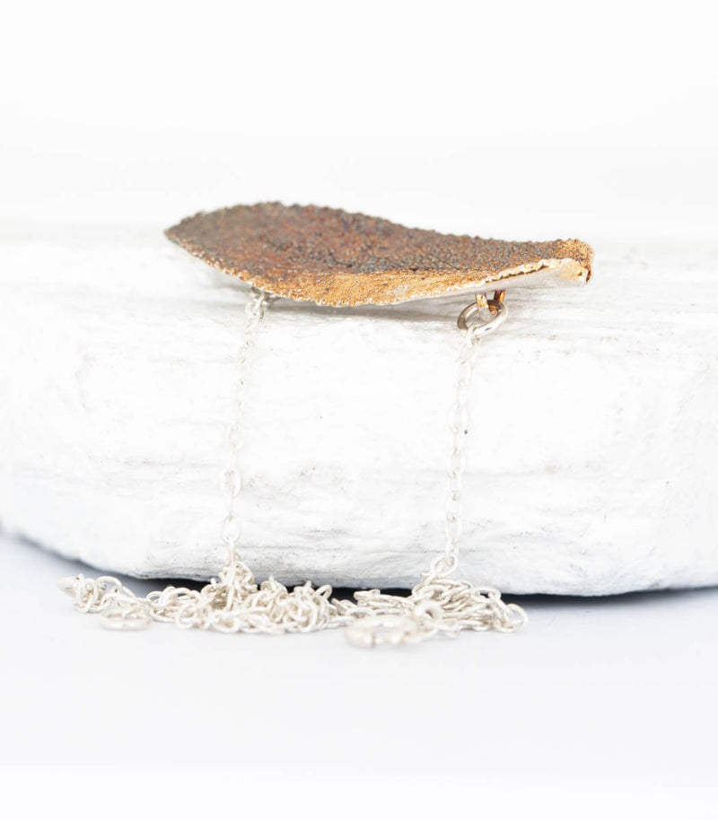 Silber Kette Salbeiblatt
