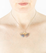 Silber Anhänger Ginkgoblatt