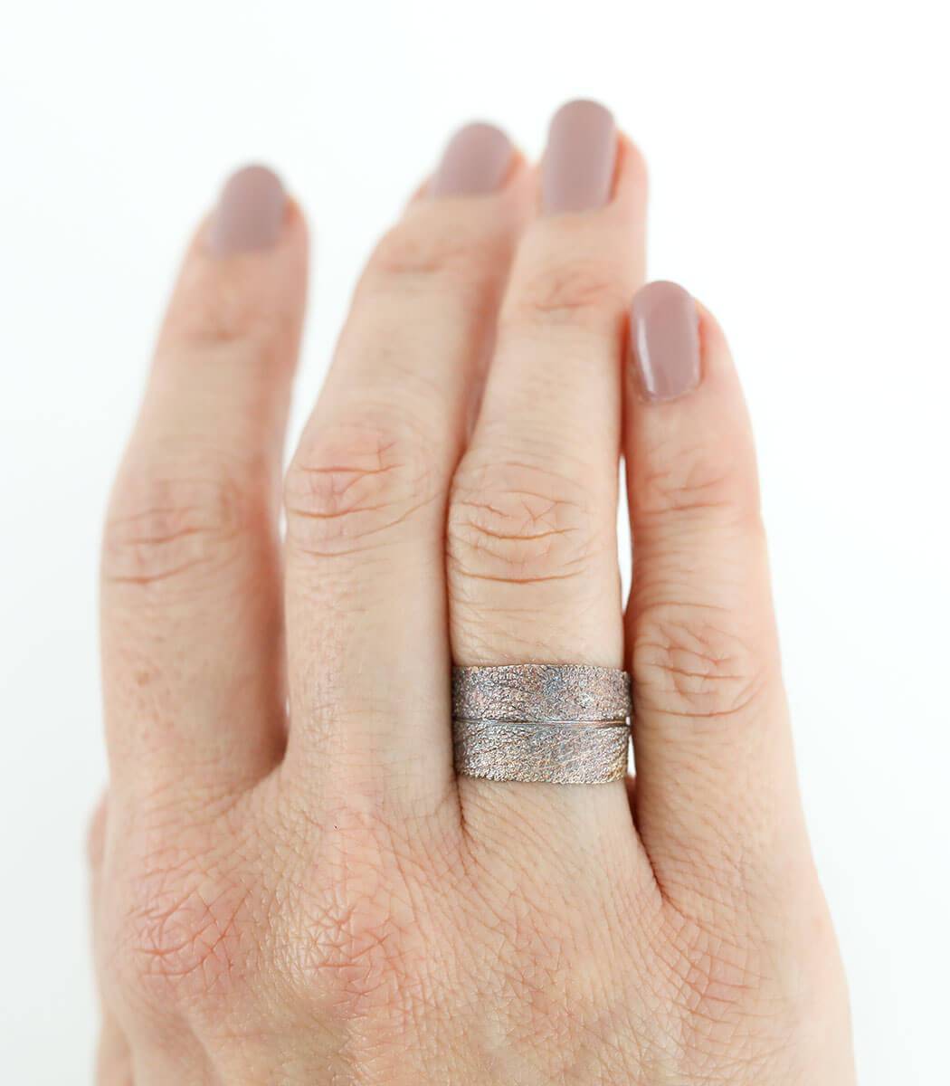 Silber Ring Salbei Gr. 56