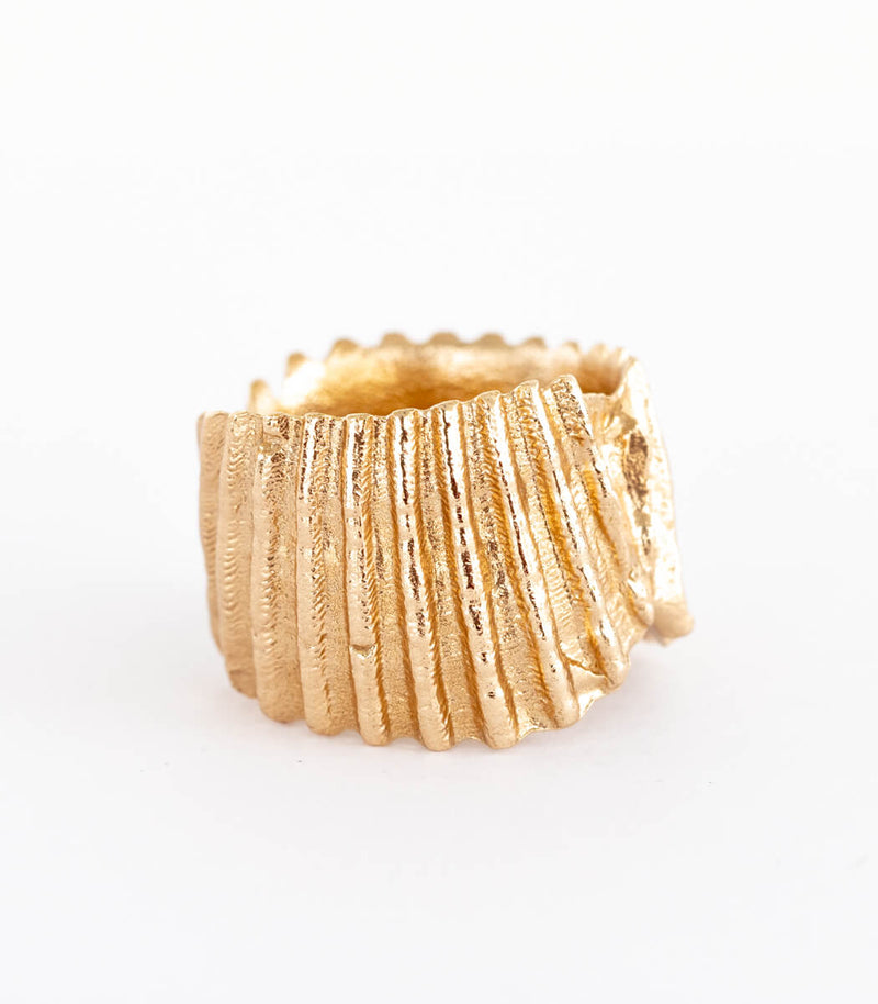 Bronze Ring Muschel Gr. 59