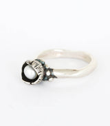 Silber Ring Blütenkelch Gr. 53