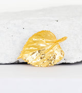 Gold Anhänger Lindenblatt