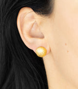 Gold Ohrstecker Seeigel