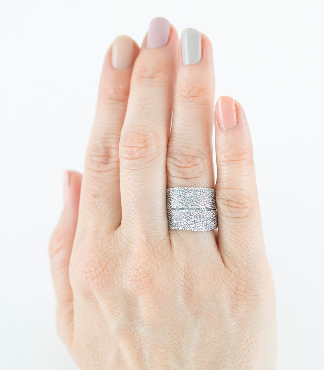 Silber Ring Salbei Gr.58