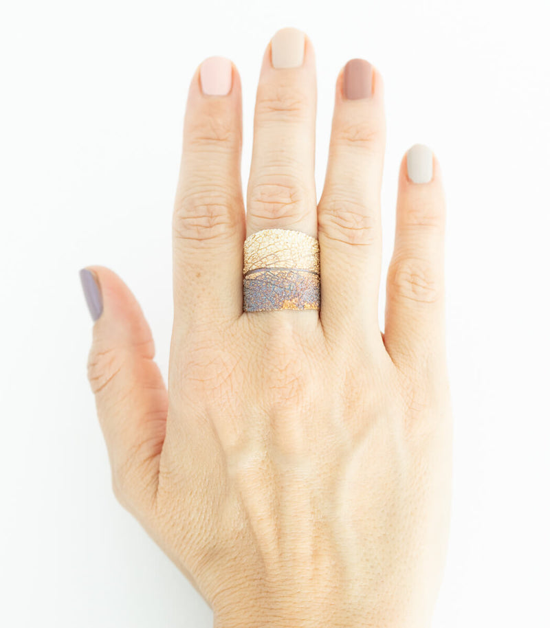 Silber Ring Salbei Gr. 64